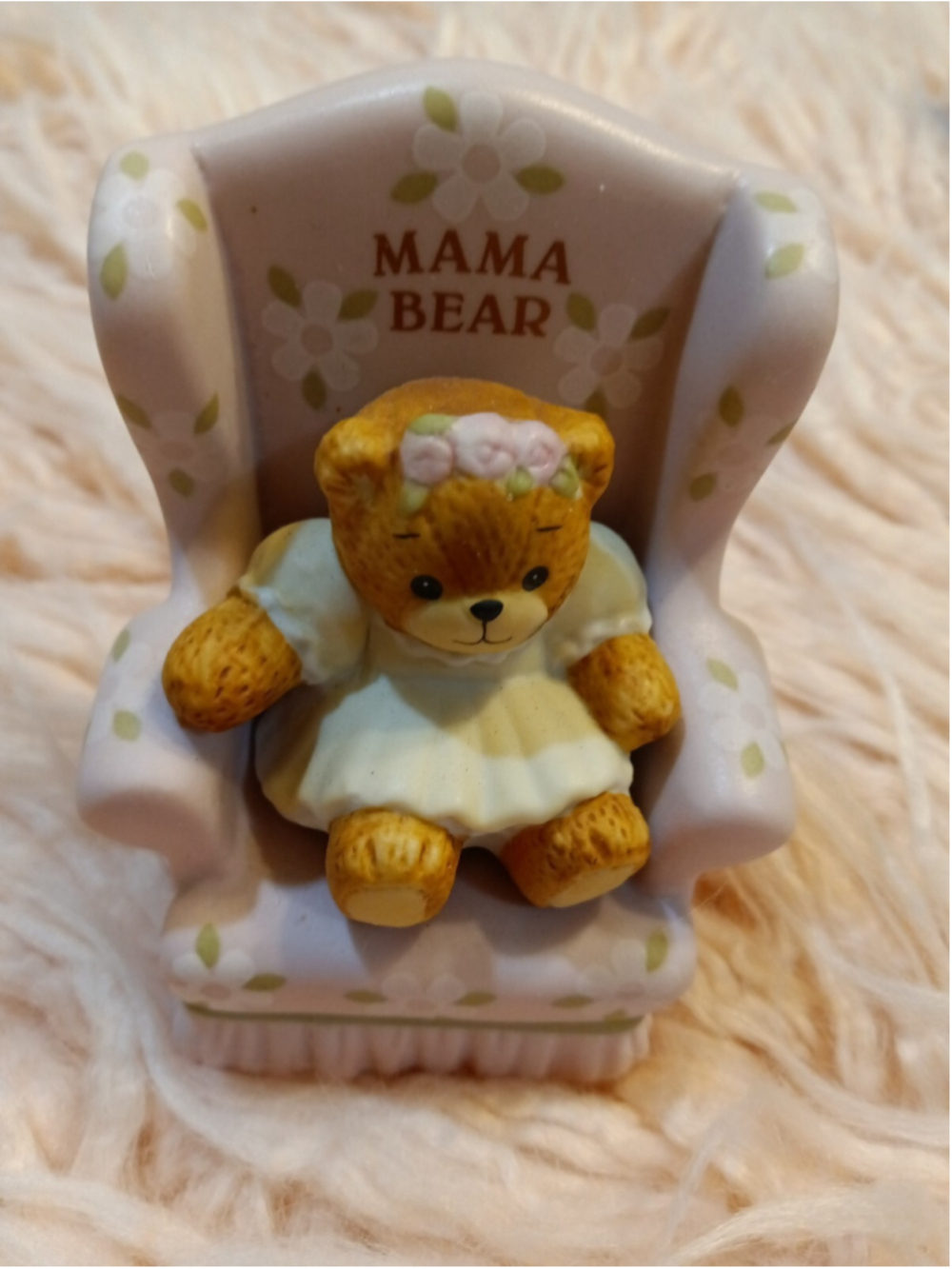 Lucy & Me Mama Bear Goldilocks Enesco Lucy Rigg 1986 Rare Signed perfect bear